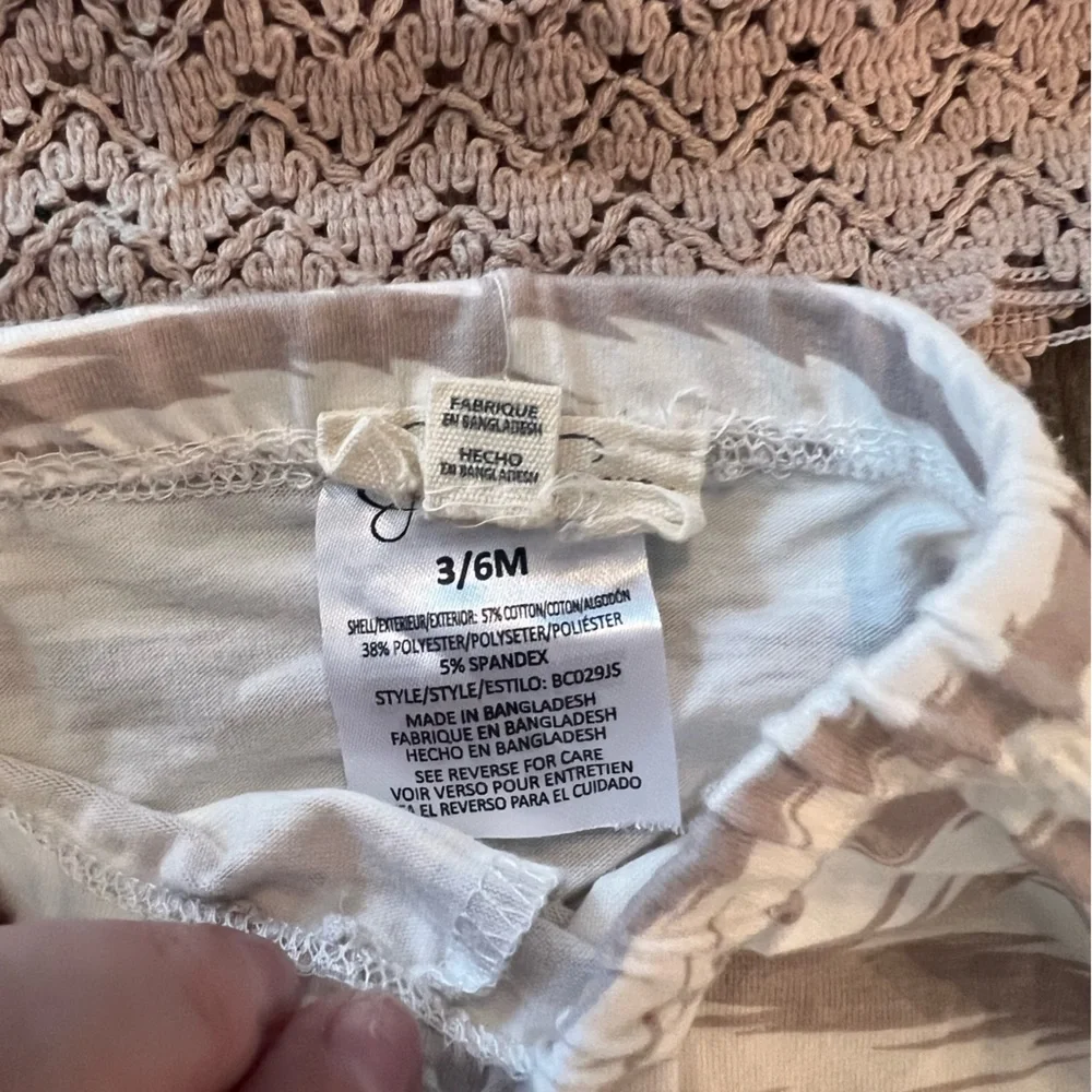 Jessica simpson cream tan tank baby girl outfit 6M